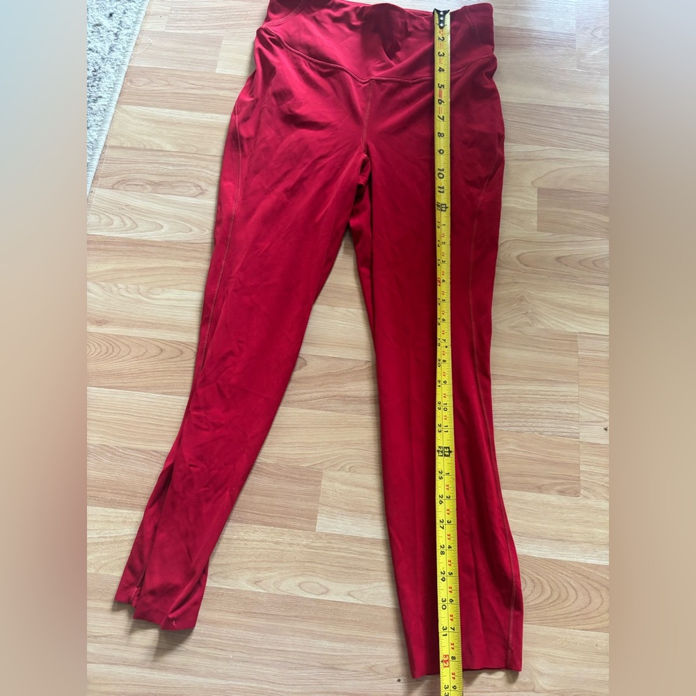 lululemon athletica Red leggings cropped